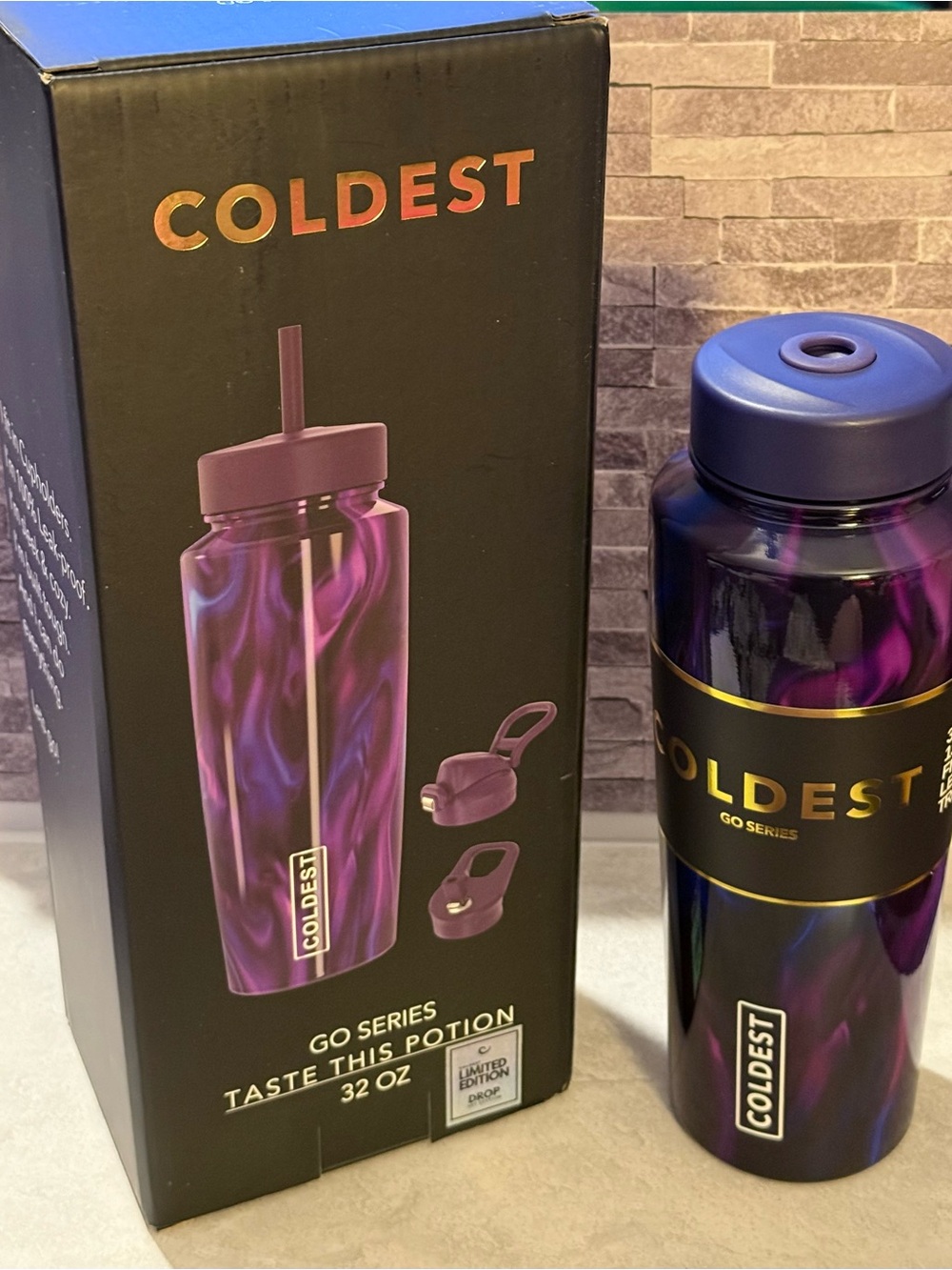 Coldest Go Series Taste This Potion 32 oz Water Bottle